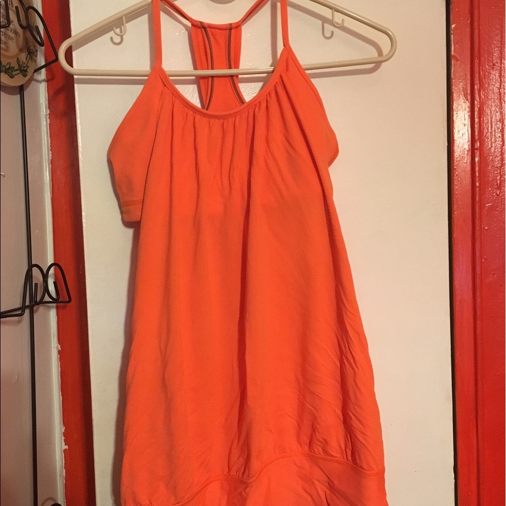 Lululemon Orange Tank Size 6