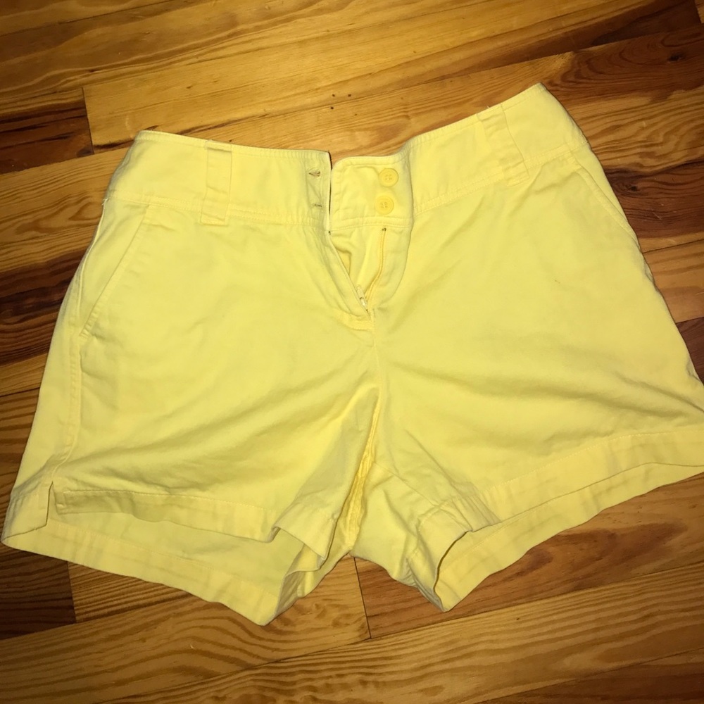 New York and Company yellow shorts
