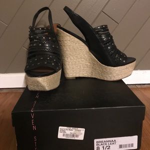 Black Platform Wedges by Steve Madden