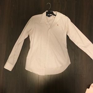 Ralph Lauren Striped Purple Slim Fit Size 8