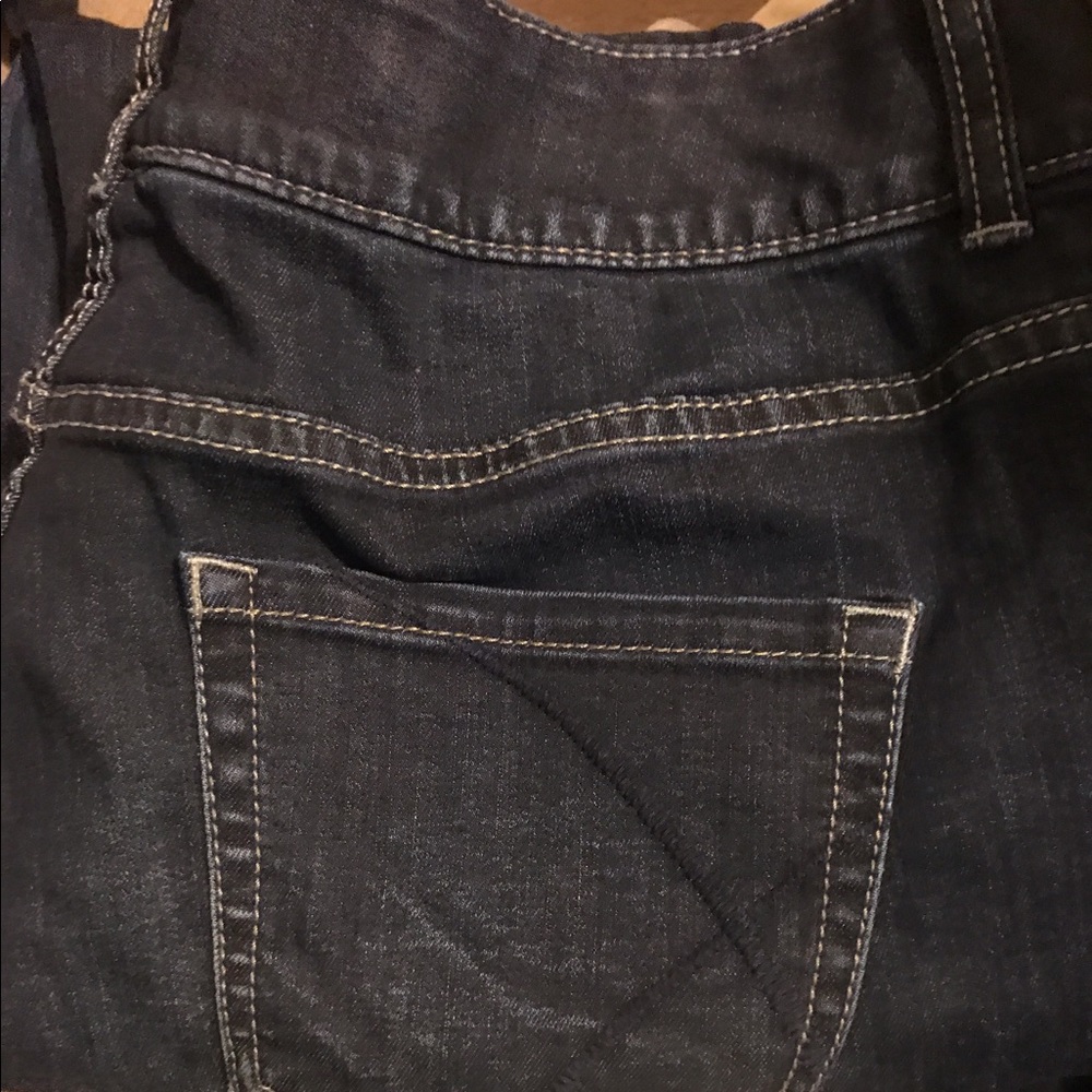 Dark wash skinny jeans