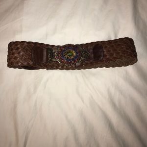 Brown belt with jewels