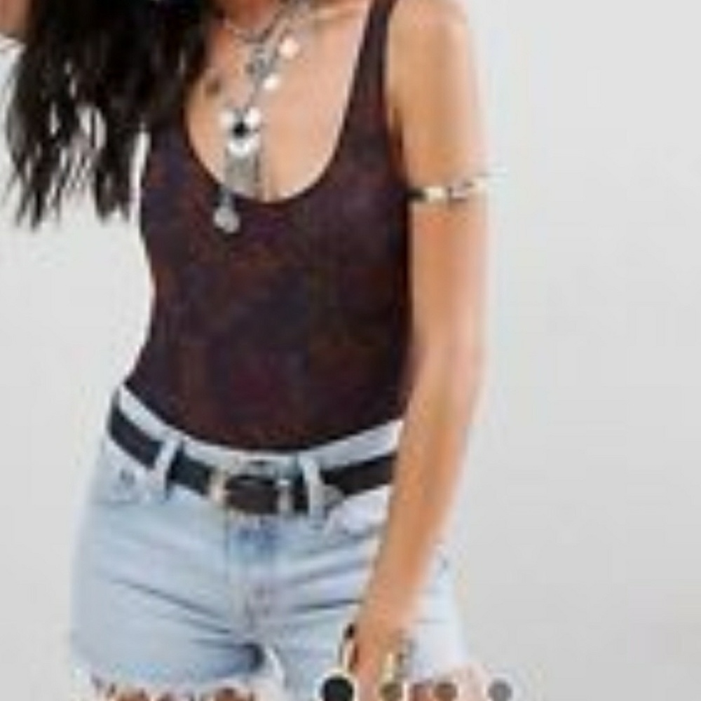 Free People Mesh Bodysuit