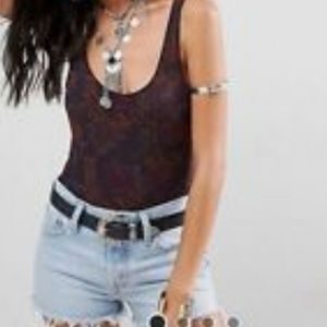 Free People Mesh Bodysuit