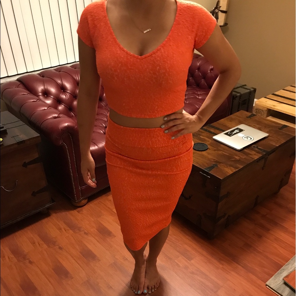 Top and pencil skirt set
