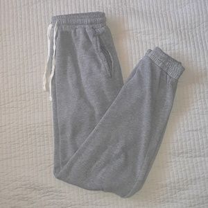 grey rosa sweatpants from Brandy Melville
