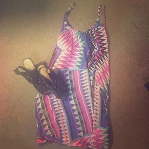 Tribal Print Swing Dress 👯