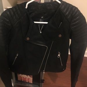 NWT real leather Moto Jacket!