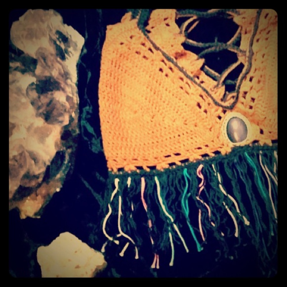 Crochet Gemstone Bikini Bra Top * ~ Festy