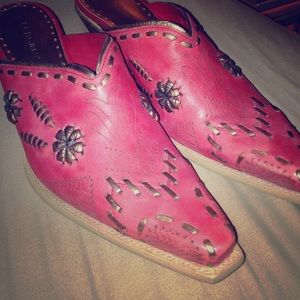 BCBGirls Shoes - BCBGirls Leather Western Slip-On Booties BCBGirls Shoes - BCBGirls Leather Western Slip-On Booties