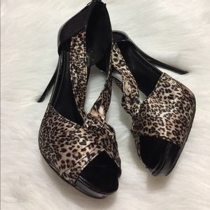 5 inch Joey cheetah print heels