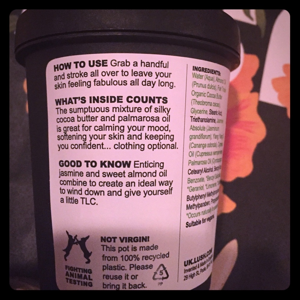 Lush Flying fox body lotion 🐺🌀