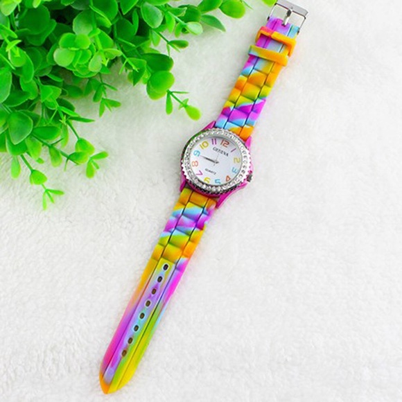 Accessories - Crystal Diamante Multicolor Fashion Quartz Watch