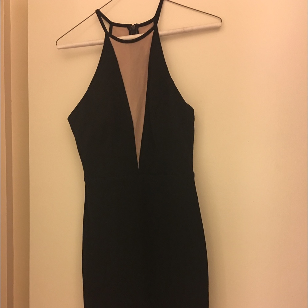 Black and Beige Dress