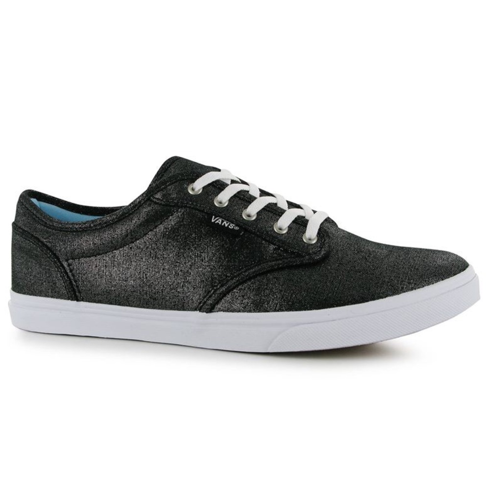 Vans Atwood low top lace up sneaker in gunmetal