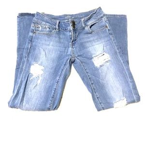 NY&Co Distressed Boyfriend Jeans