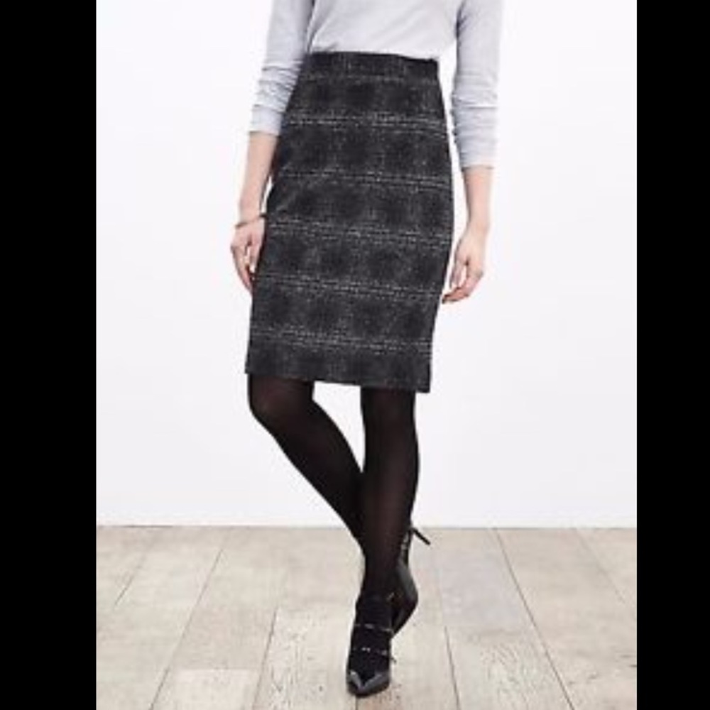 Banana Republic Plaid Pencil Skirt