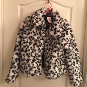 Girls Gymboree Dalmatian print jacket (Sz 7-8 M)