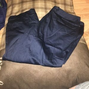 Cropped plus size dress pants