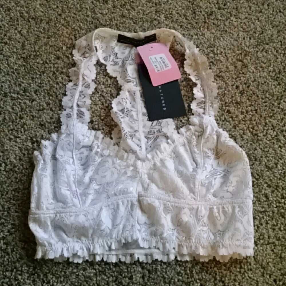 White Racerback Bralette