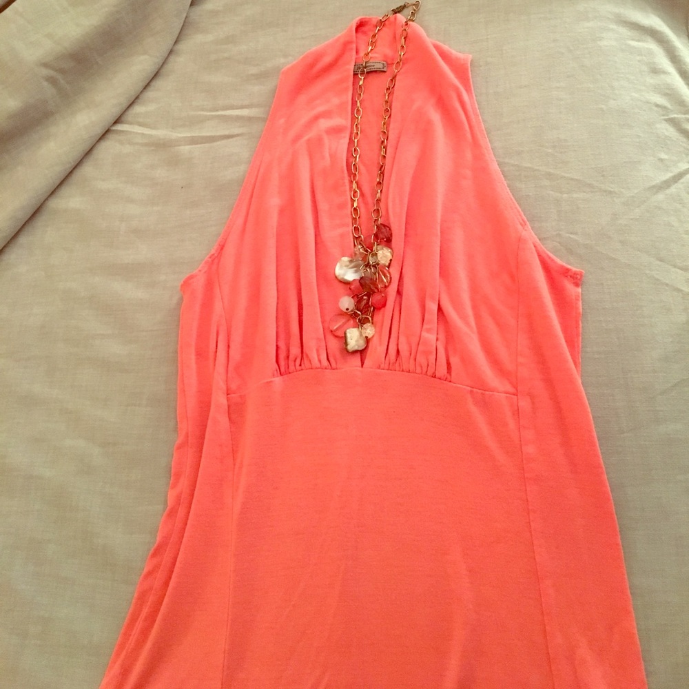 Plunging Neck Sleeveless Top