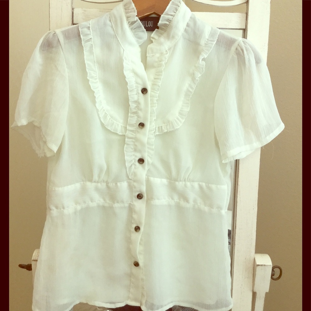 White Victorian styled shirt