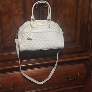 Baby blue and gold Steve Madden shoulder bag