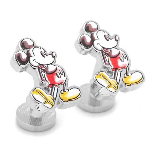 Watercolor Mickey Mouse Cufflinks - Picture 2 of 3