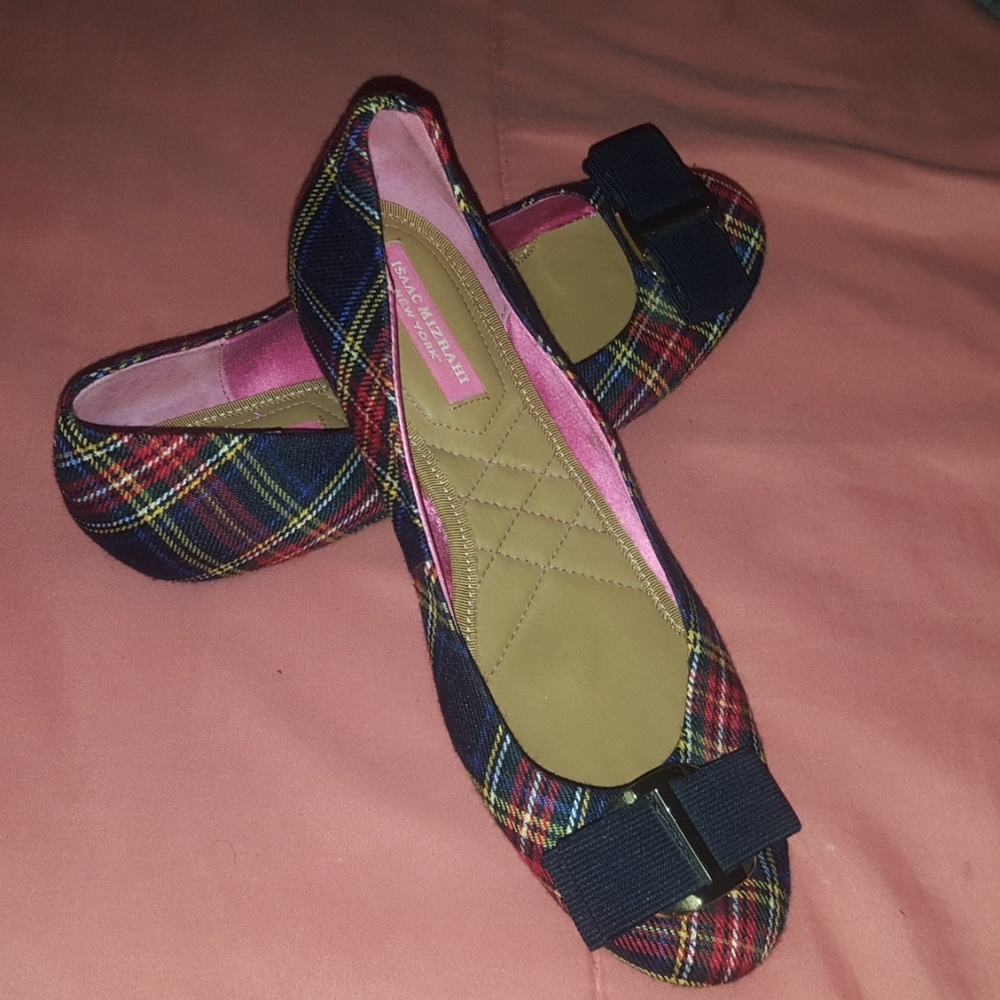 Isaac Mizrahi Plaid shoes
