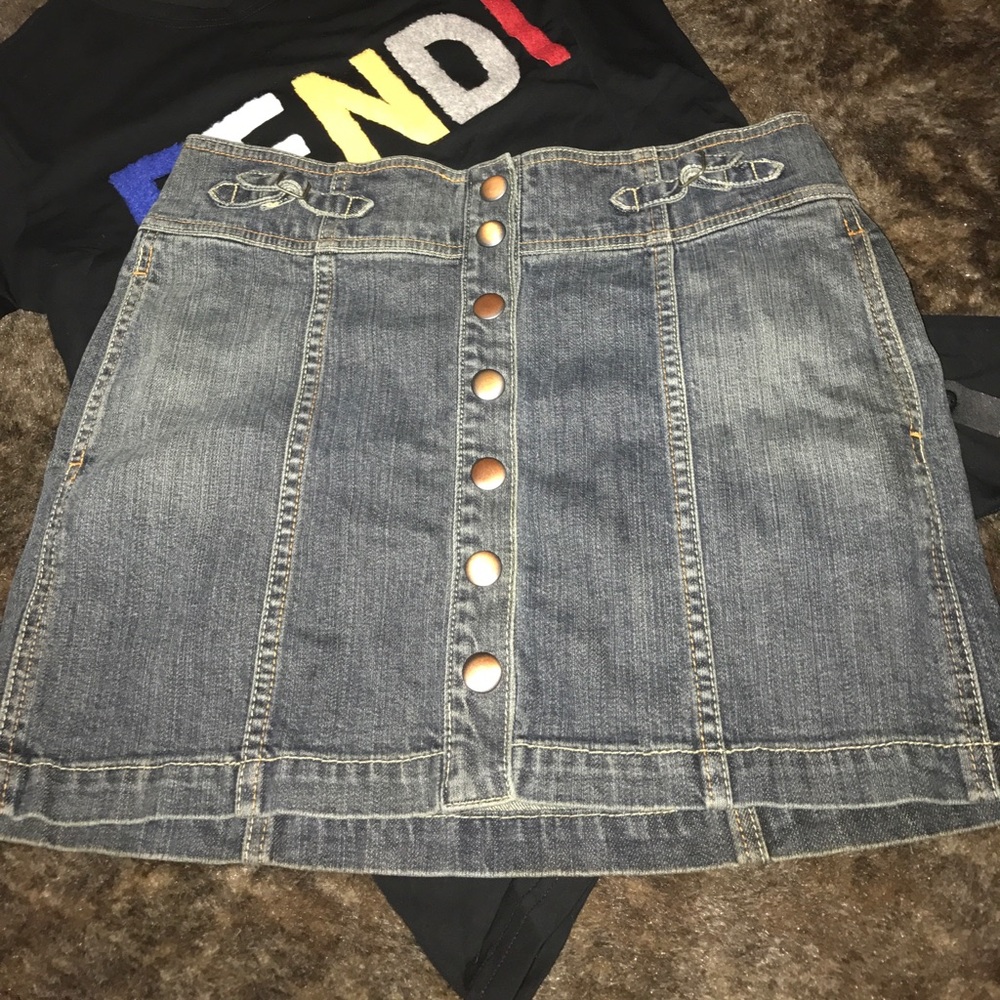 Blue jean skirt