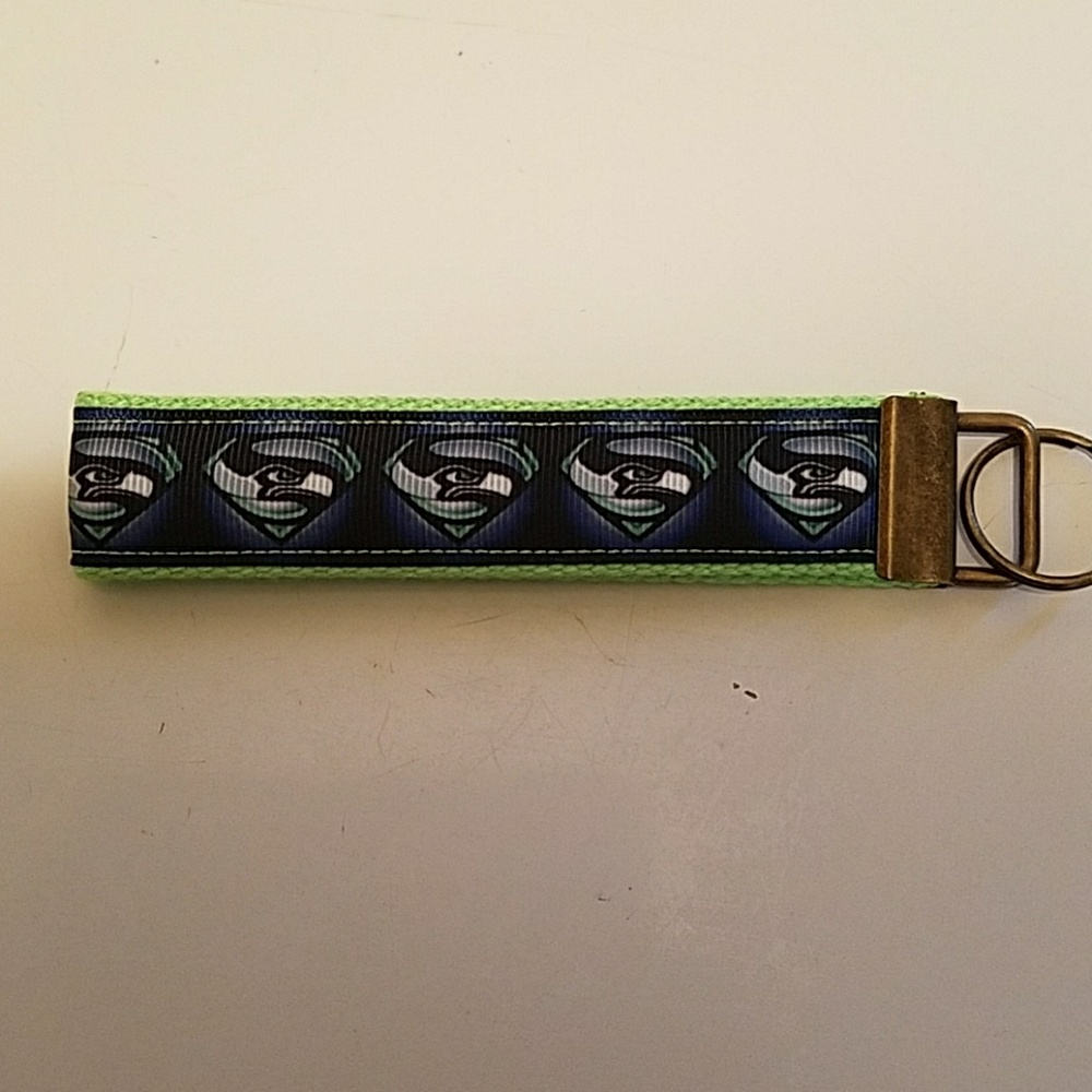 Handmade Seahawks keychain NEW