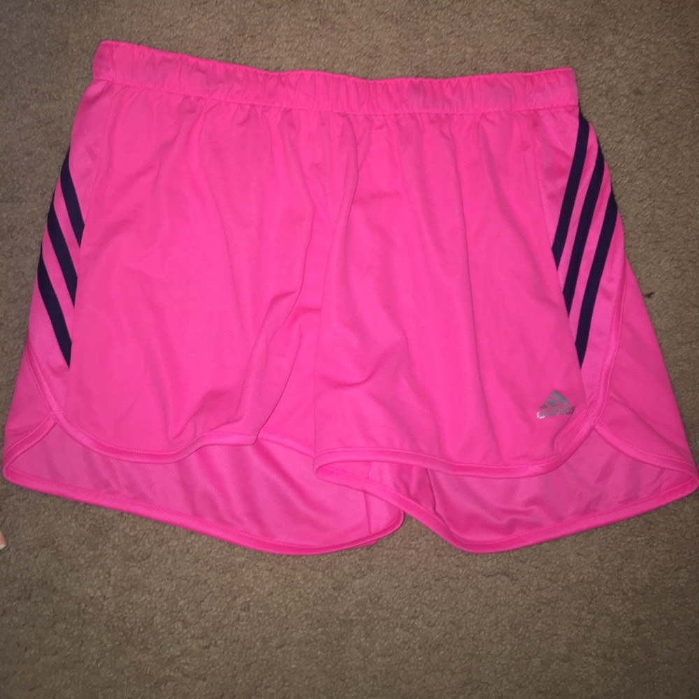pink Adidas shorts