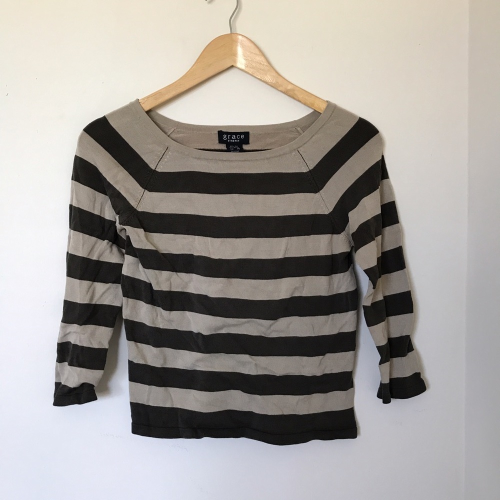 Brown Striped Shirt