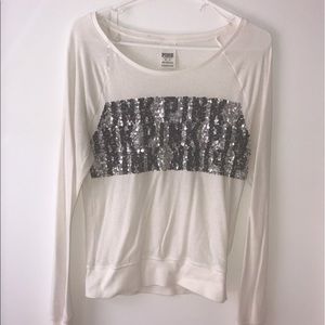 Victoria's Secret PINK Sequin Long Sleeve