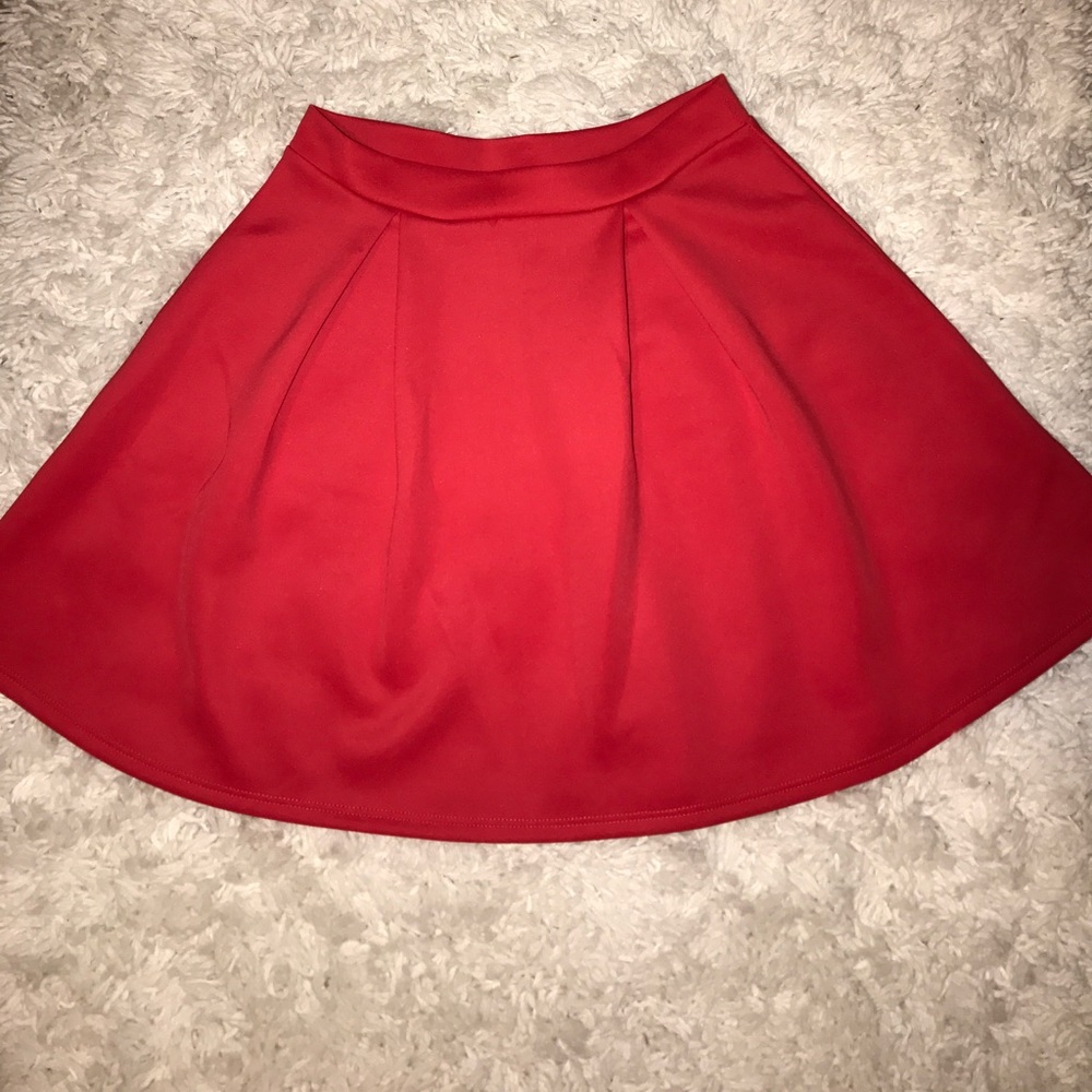 Red Skater Skirt