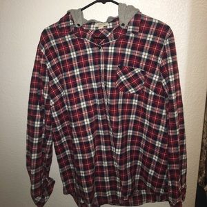 Hooded flannel