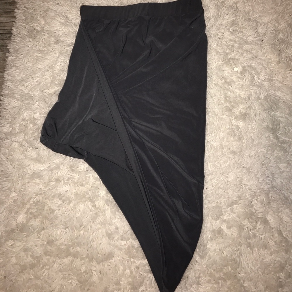 Asymmetrical Gray Skirt