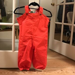 Mini Boden - Baby Waterproof Dungarees (Pink)