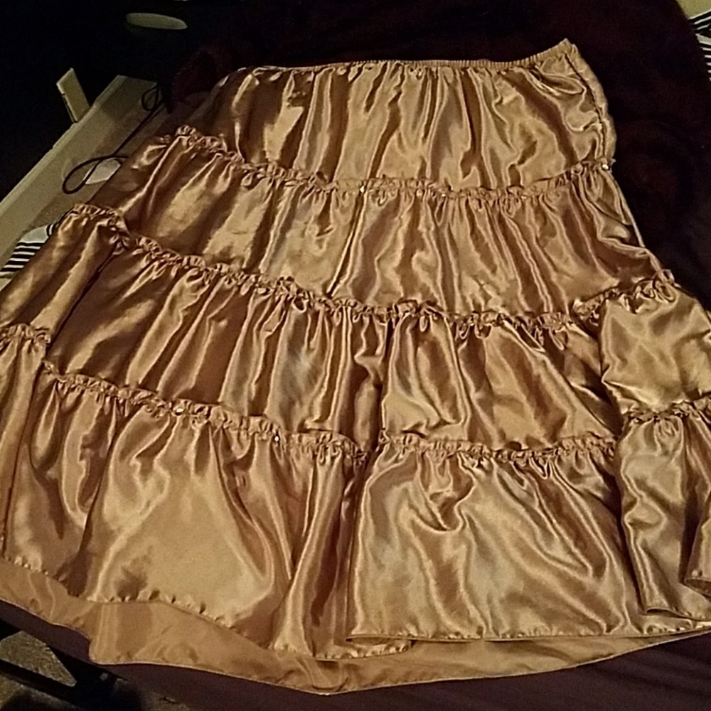 Gold skirt