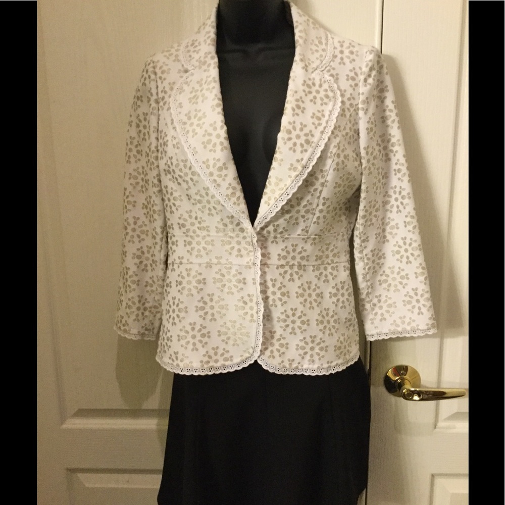 Alex Marie lace jacket in cream color size 4