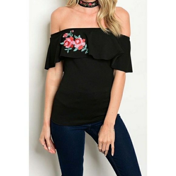 HP PICK NWT ROSE OFF SHOULDER TOP - Picture 5 of 5