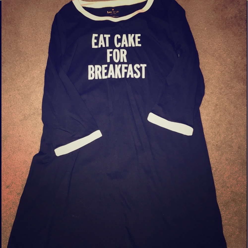 Kate Spade "Eat Cake for Breakfast" sleep shirt