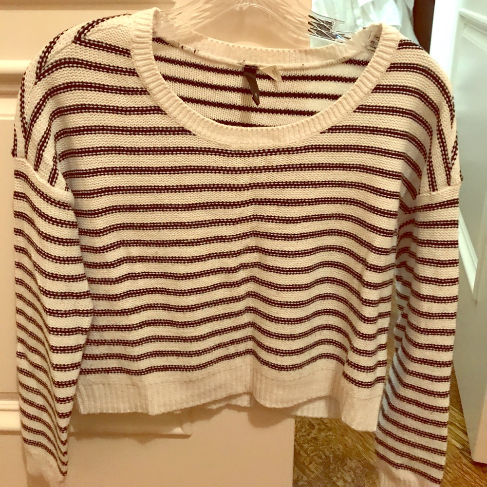 H&M Striped Crop Top