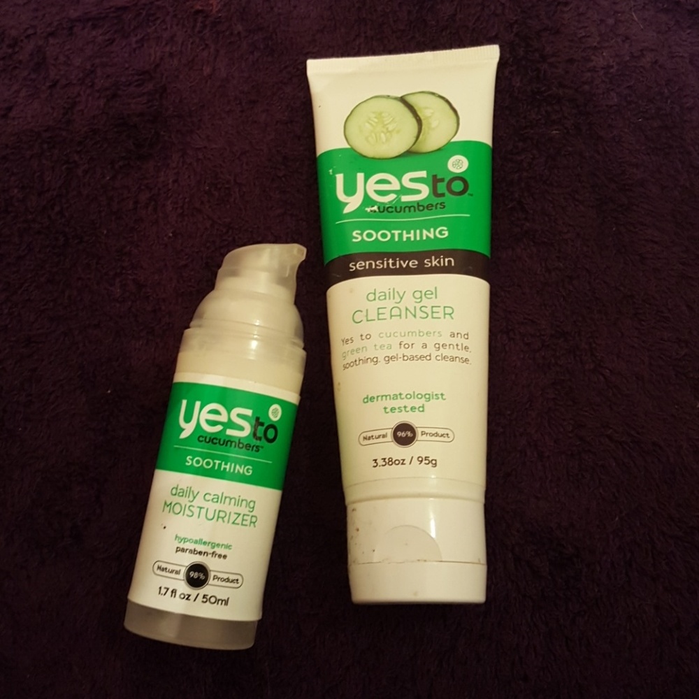 Yes to cucumber soothing sensitive skin bundle