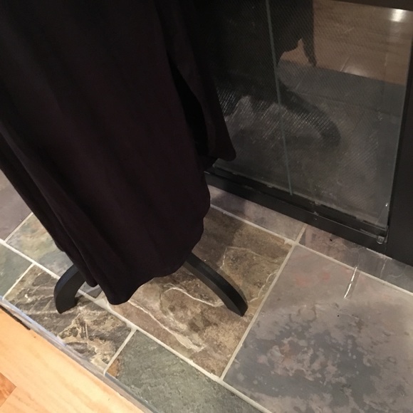 Black Loose Fit Boyfriend Tee Maxi Dress - Picture 4 of 5