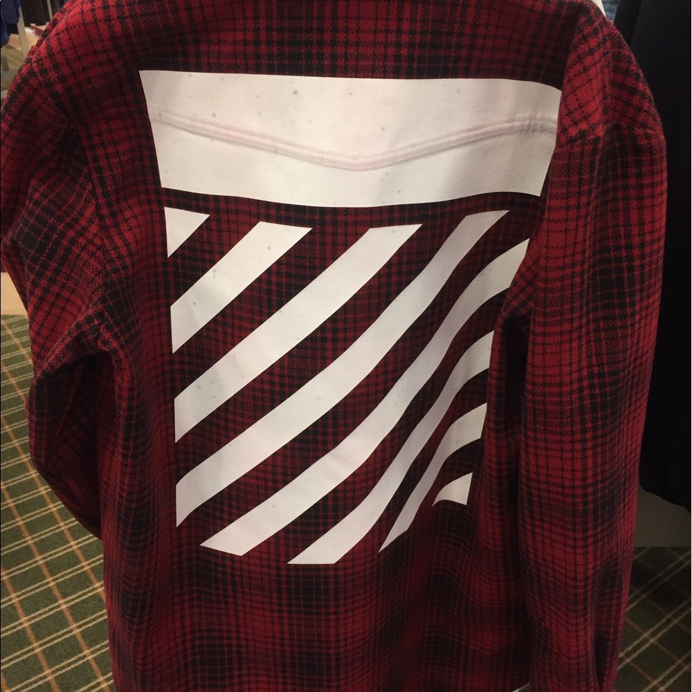 Off-White Red Tartan Shirt *LIMITED TIME ONLY*