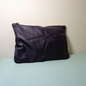 AMERICAN APPAREL Medium Purple Leather Clutch