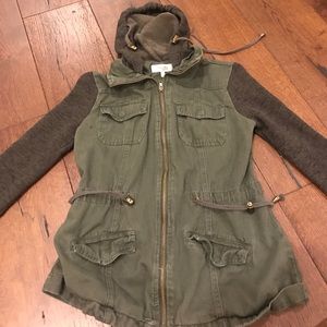 Hooded utility jacket