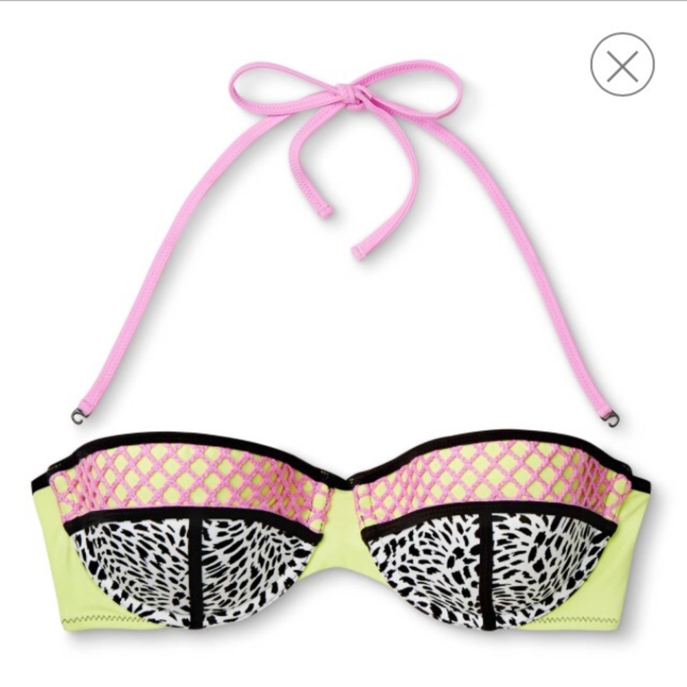 Shade & Shore Animal Print Bikini Top