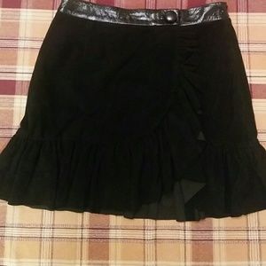 🆕Milly genuine lambskin suede mini skirt